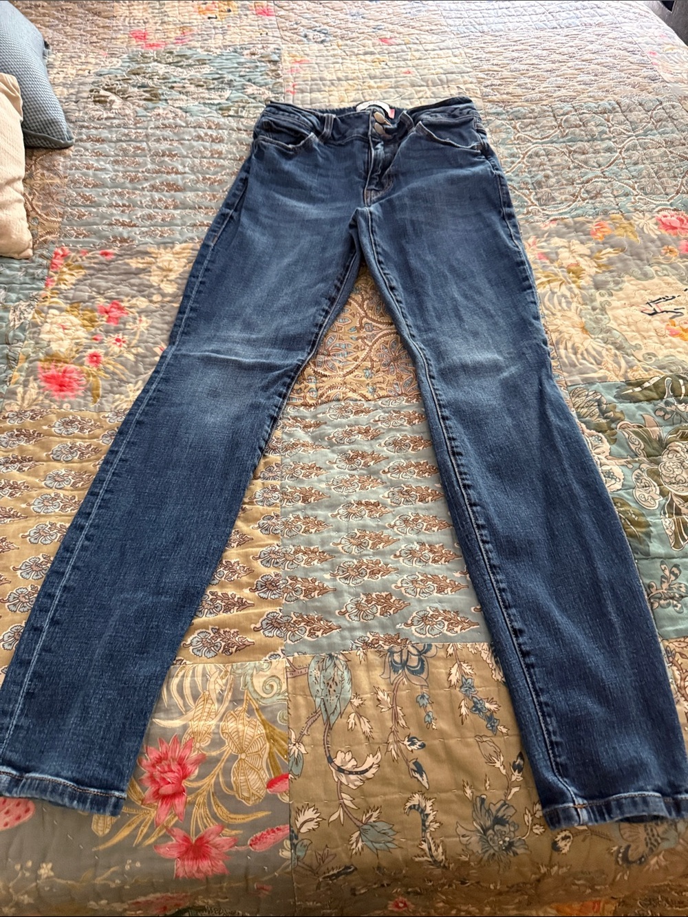 Classic Women's Dark Blue Straight-Leg Jeans